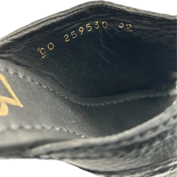 YSL Yves Saint Laurent Black Leather Open Toe Platform Mules – Size 39/EU - Picture 6 of 8